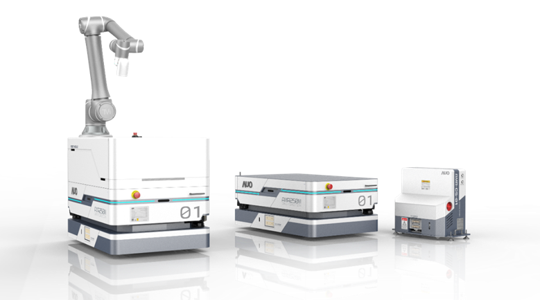 EZPay數位開發的自主式移動機器人（AMR250M），搭配全向輪並結合AI演算法、2D LiDAR、3D攝影機等技術，協助客戶實現產線全自動化